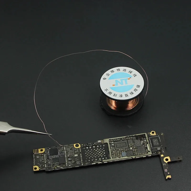 0,1mm Kupfer-Verbindungsdraht Lötdraht Wartungs-Überbrückungsdraht Emaillierter Draht PCB-Lötreparaturwerkzeug Anschlussdraht – Detail 2