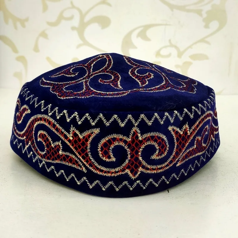 Gorros musulmanes para hombres, gorro de ganchillo con pelusa de cuello, turbante turco Kufi islámico, Hijab islámico, algodón cálido para invierno, envío gratis