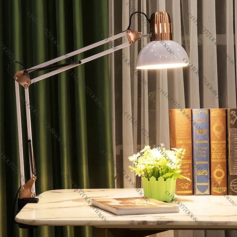 ED Studio Desk Lamp Vintage Portable Lamps with Clamp Book Reading Folding Writing Study Light