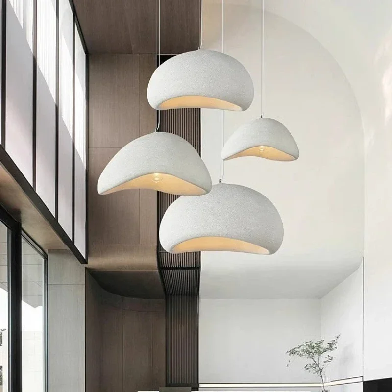 Nordic Modern Wabi Sabi Style LED Pendant Lights Living Room Dining Room Home Decoration Light Bedroom Attic Chandelier Lamps