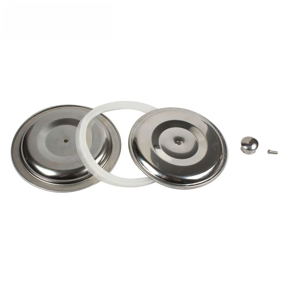 Stainless Steel Drain Cover Engineered for Domestic Kitchen Sinks with Silicone Seal Compatible with 148mm Openings