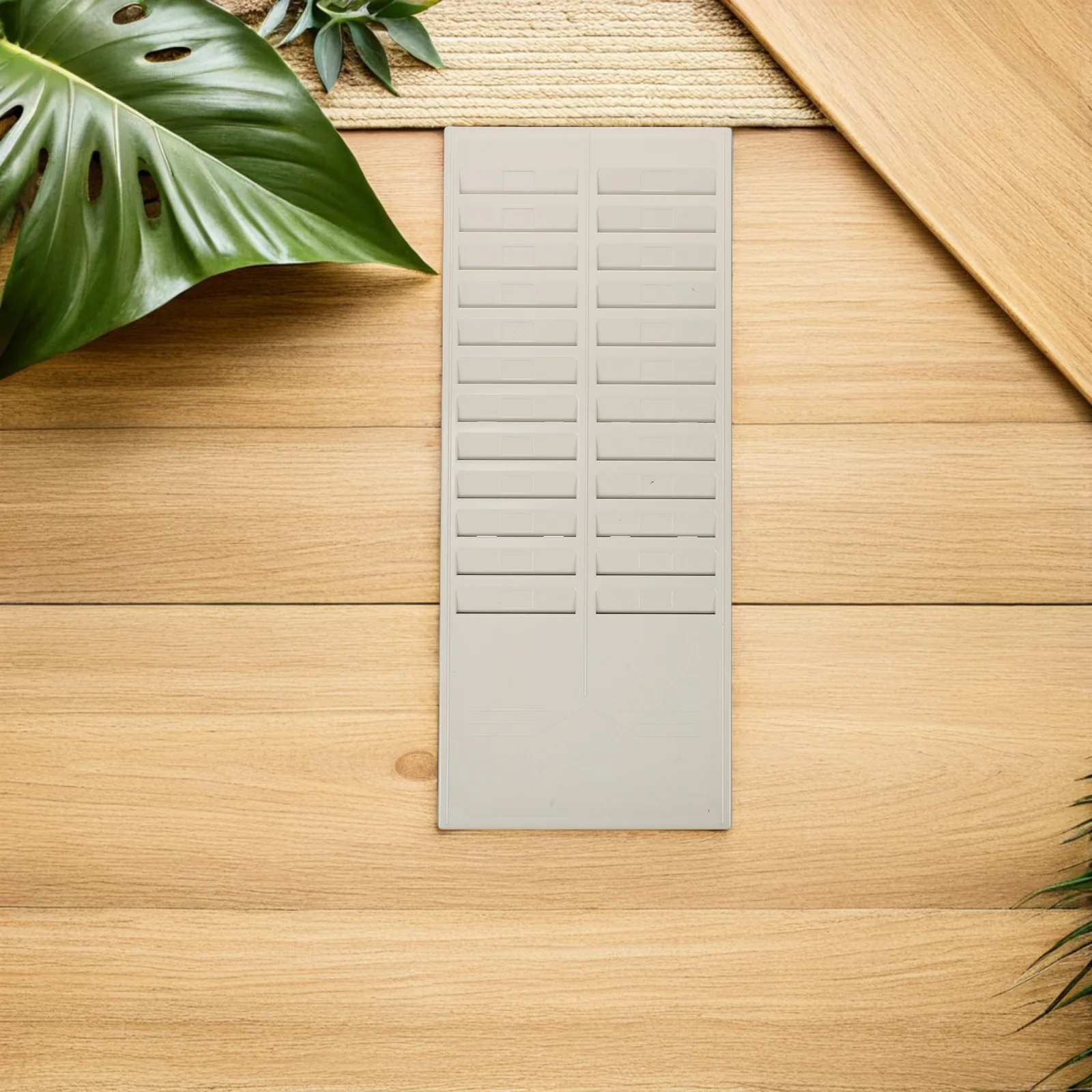 2 Stück Zeiterfassungskartenhalter Kunststoff 24 Slots Rack Mitarbeiter Abzeichen Organizer Büro Schreibtischzubehör 20,04 x 8,25 Zoll