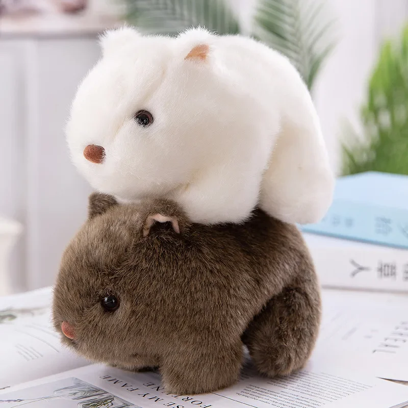 

20cm Kawaii Plush Toys New Simulation Guinea Pig Doll Year of The Rat Mascot Plush Toy Mouse Doll Wholesale