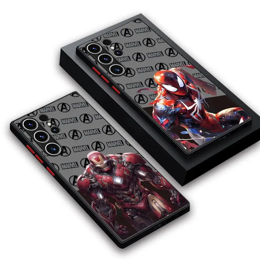 Marvel Spider Man Hero Ai Phone Case for Samsung Galaxy S20 FE S23 Ultra S22Plus S22 S24 Ultra S21 Shockproof Cover