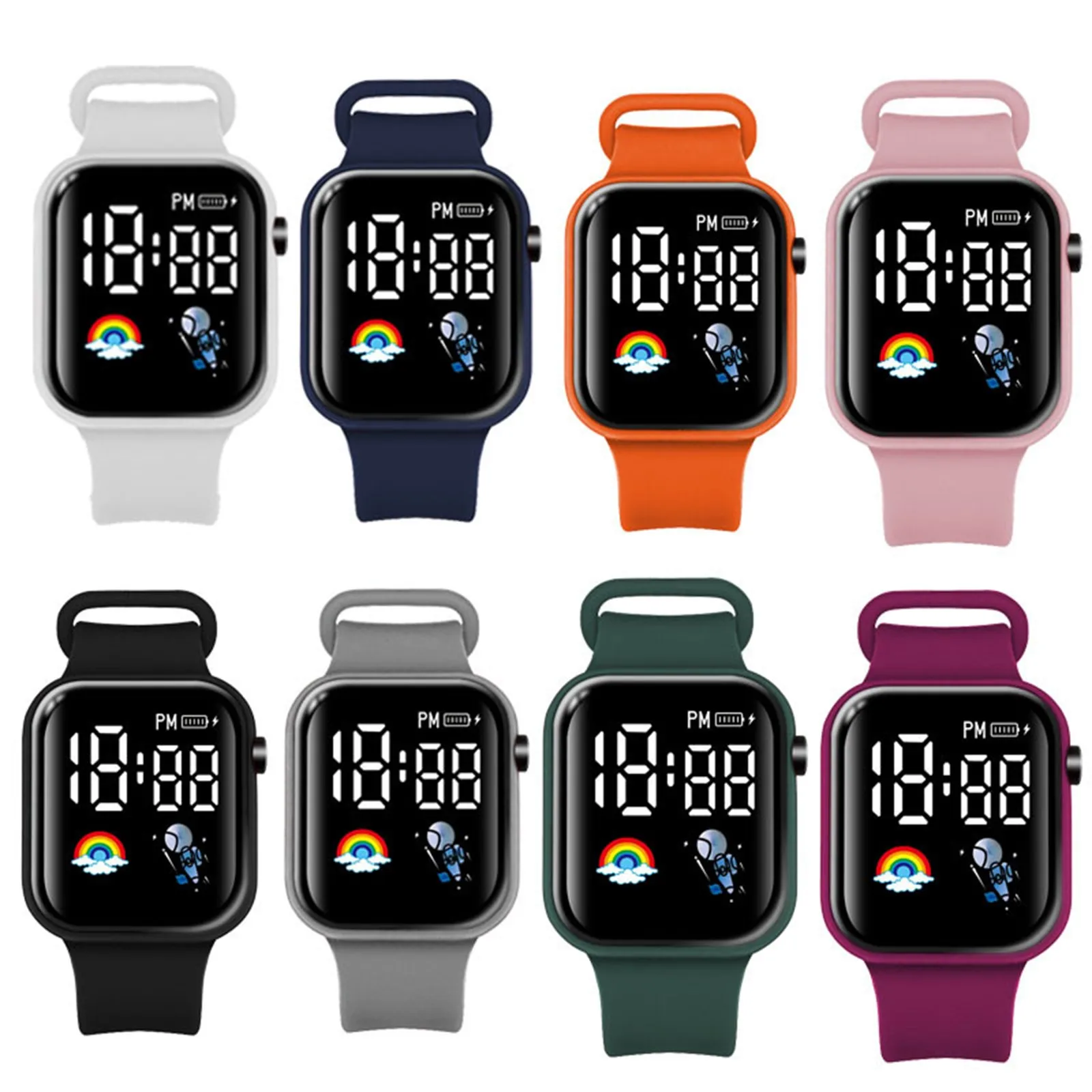 New Students Sports Watches Outdoor Electronic Smartwatch For Children Boy Girl Digital Smart Watch Screen Watch Display Time