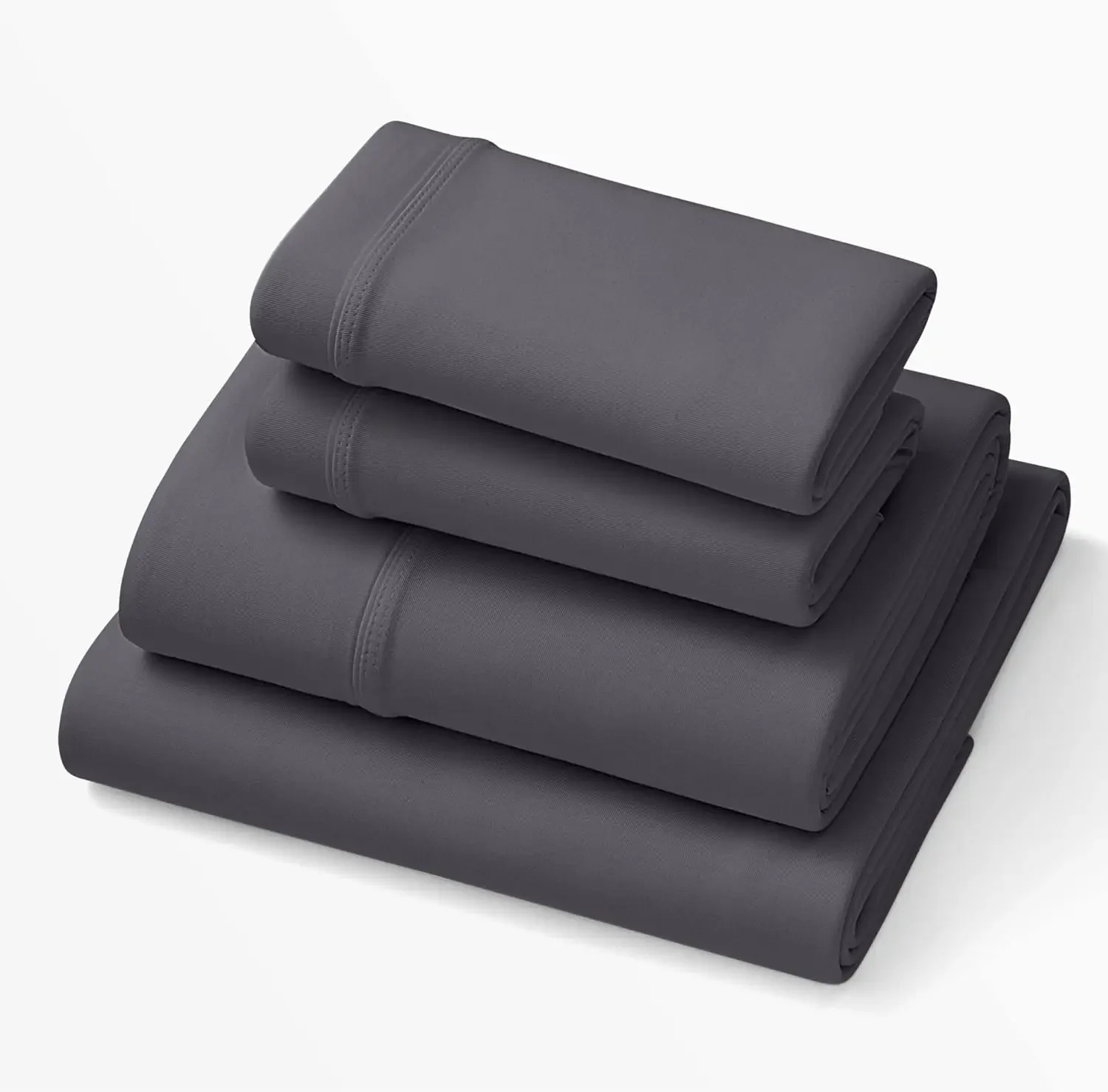 

Purple SoftStretch Sheets, Full, Moisture-Wicking, Stormy Grey