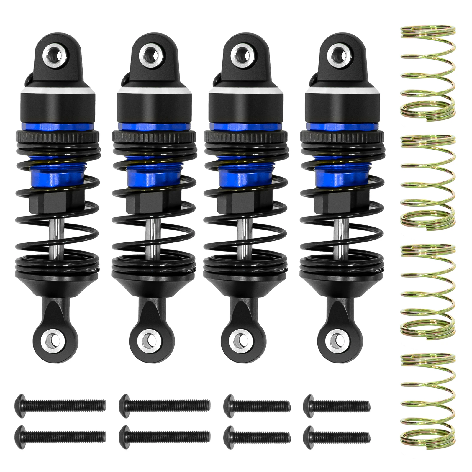 

RC Shock Absorber Front and Back Kit for Traxxas 1/16 Mini Slash BL-2S 4x4 Short Course Truck-108164-1 Mini Rally VXL Ford RS200