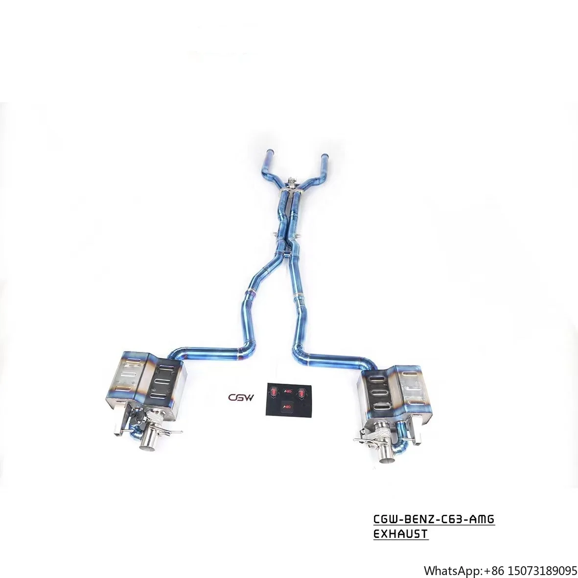 

Титановый выхлопной глушитель CGW Valvetronic для W205 C63 C63S 4.0T 2015-