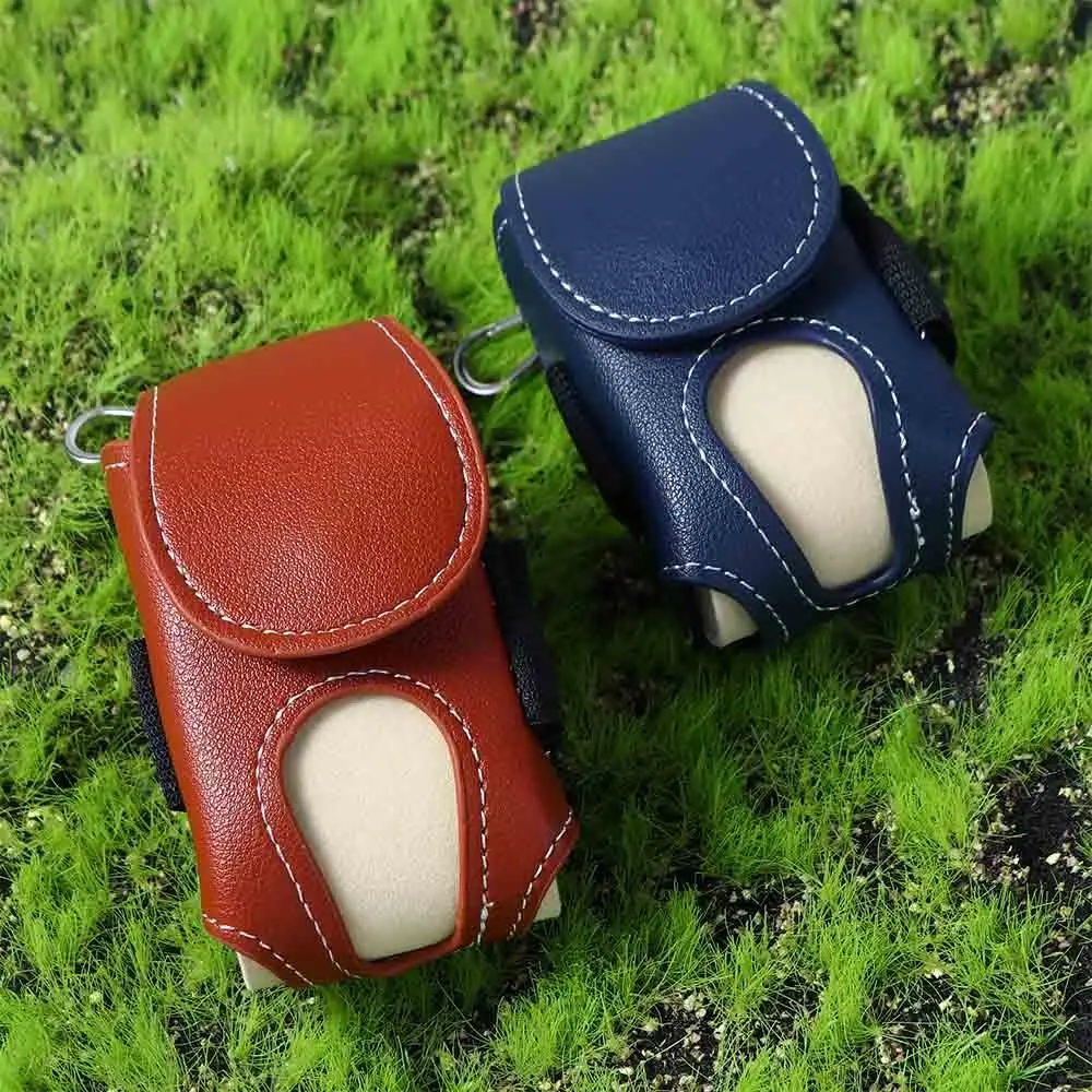 Leather Sporting Goods Pocket Storage Bag Golf Ball Pouch Golf Waist Holder Bag Golf Ball Container Golf Ball Storage Pouch