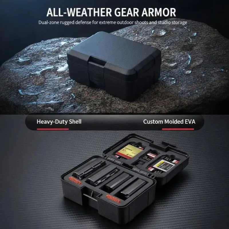 1Pcs Waterproof Storage Box Portable Camera Battery Case Memory Card Organizer Holder For NP-FZ100 Battery