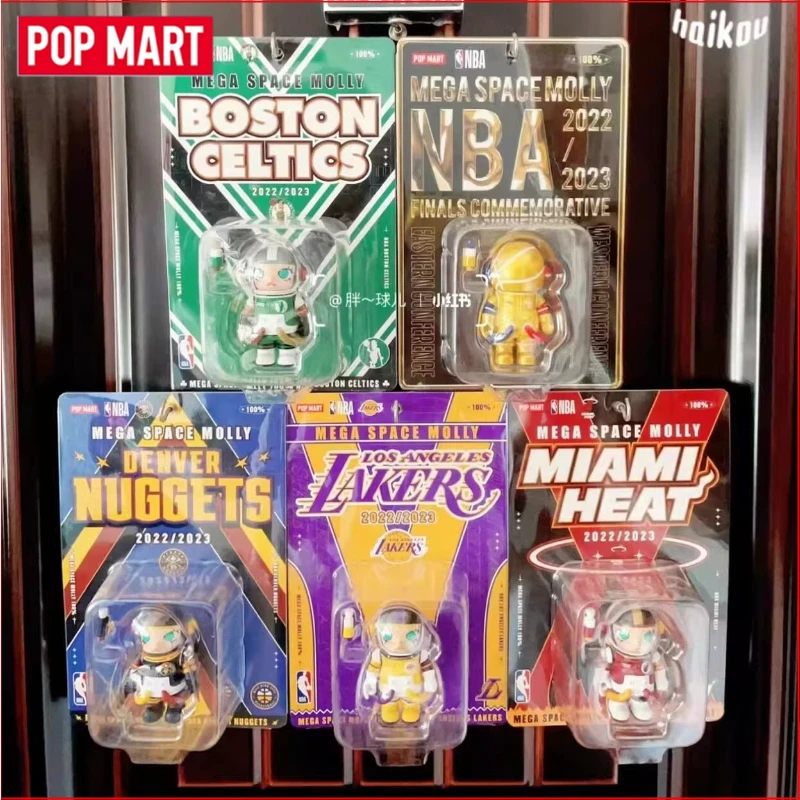 POP MART SPACE MOLLY LALIGA 100% NBA Lakers Nuggets Heat Celtics Rare Football La Liga Limited Edition Figure Collectible Toy - view 3