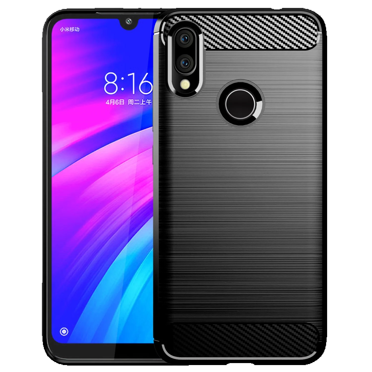 Brushed Case Redmi 7 7a 7pro Note 7Pro 7s Anti-fall Shockproof Phone Cover For Xaomi Redmi Note7 Pro 7S Soft Mobile Shell