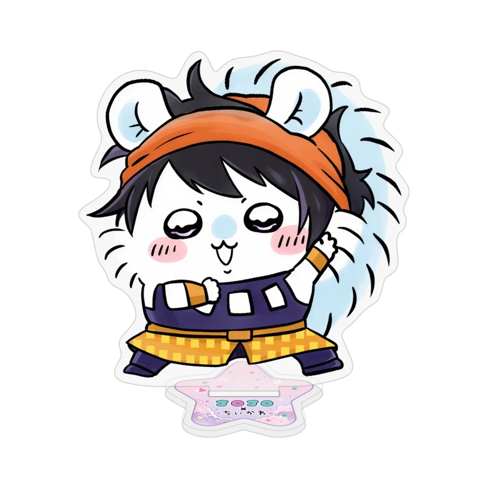 Anime Jojo Bizarre Adventure Acrylic Standee Jotaro Giorno Bruno Figure Stand Plate 10cm Desk Decoration Fans Gift Keychain - view 3