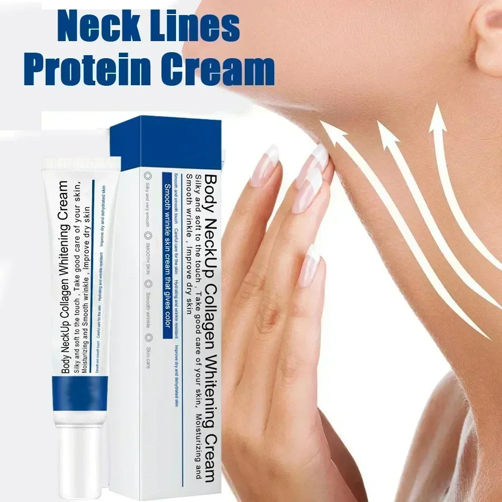 Neck Lines Protein Cream Moisturis Nourish Lift Eliminate Double Chin Eliminate Tightening Fine Lines Anti-aging Rejuvenation