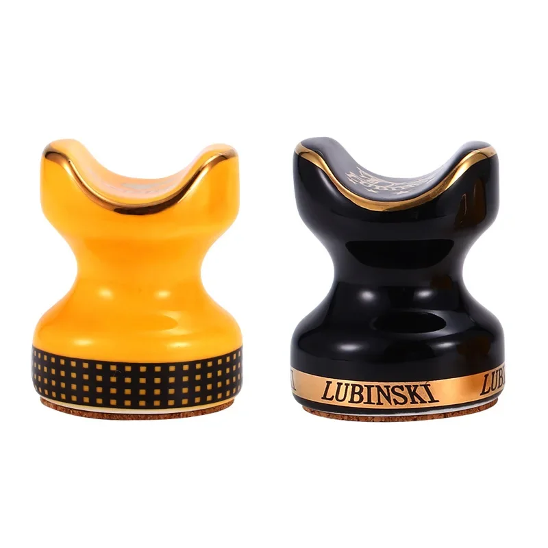 

HANNICOOK Cigar Holder Ceramic Portable Mini Creative Painted Two-Color Cigar Holder One box of two