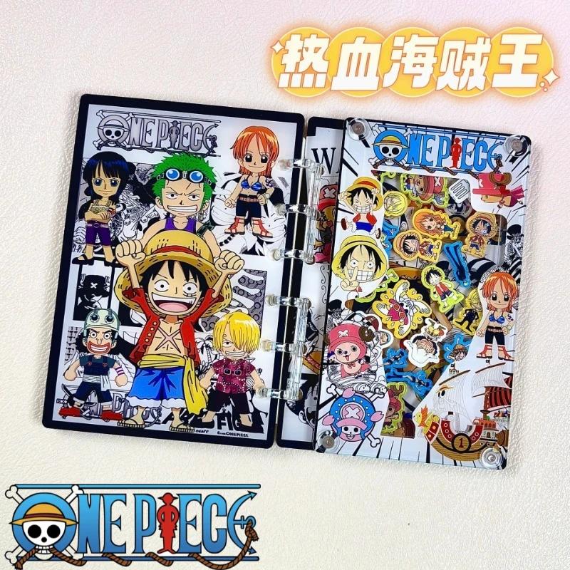 

Popular Anime Naruto One Piece Acrylic Shake Fighter Notebook High Beauty Original Cartoon A7 Loose leaf Notebook Student Gift