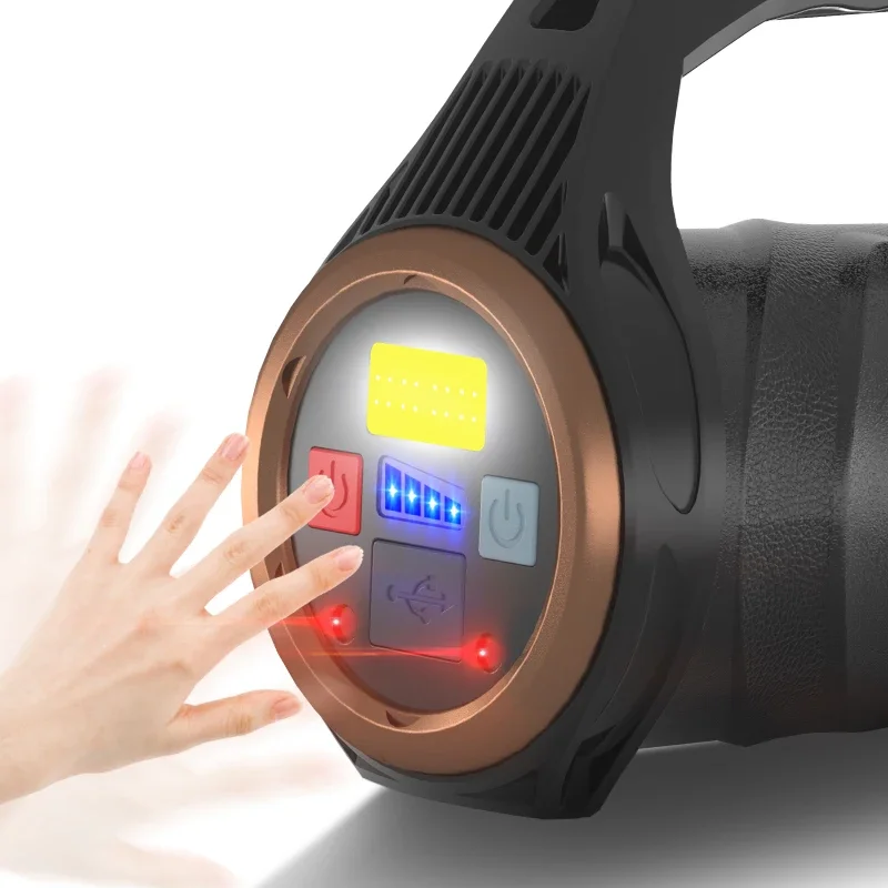 JIASHUAIXIN XHP99 Flashlight Rotating Zoom P99 Portable Lamp Multi-functional Inductive Zoom Portable Lamp Spotlight