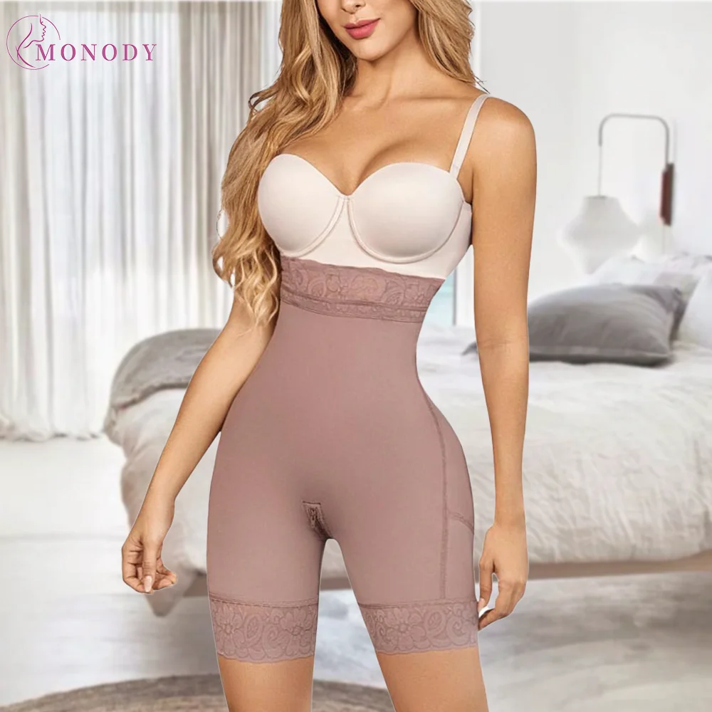 Damski gorset modelujący talię Ventre Plat Butt Lifter szorty body wysokiej talii czopiarki bezszwowa bielizna oddychająca Fajas Cinta