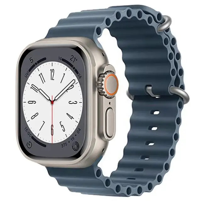 Ocean Strap voor Apple Watch Band Ultra 3 2 49mm 44mm 40mm 45mm 41mm 46mm Siliconen Correa Armband iWatch Series 7 6 SE 8 9 10 11