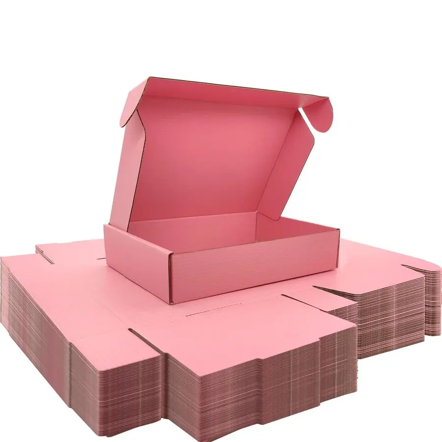 

inches Small Shipping Boxes Set of 50 Pink Mailer Corrugated Cardboard Boxes for Shipping Packaging Mailing Products