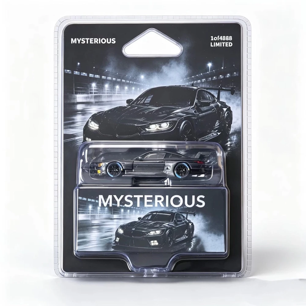 MYSTERIOUS 1/64 M8 gteDouble-door Sports Car (No Car logo) Alloy Model Sports Car Blister Packaging Vehicle Collection
