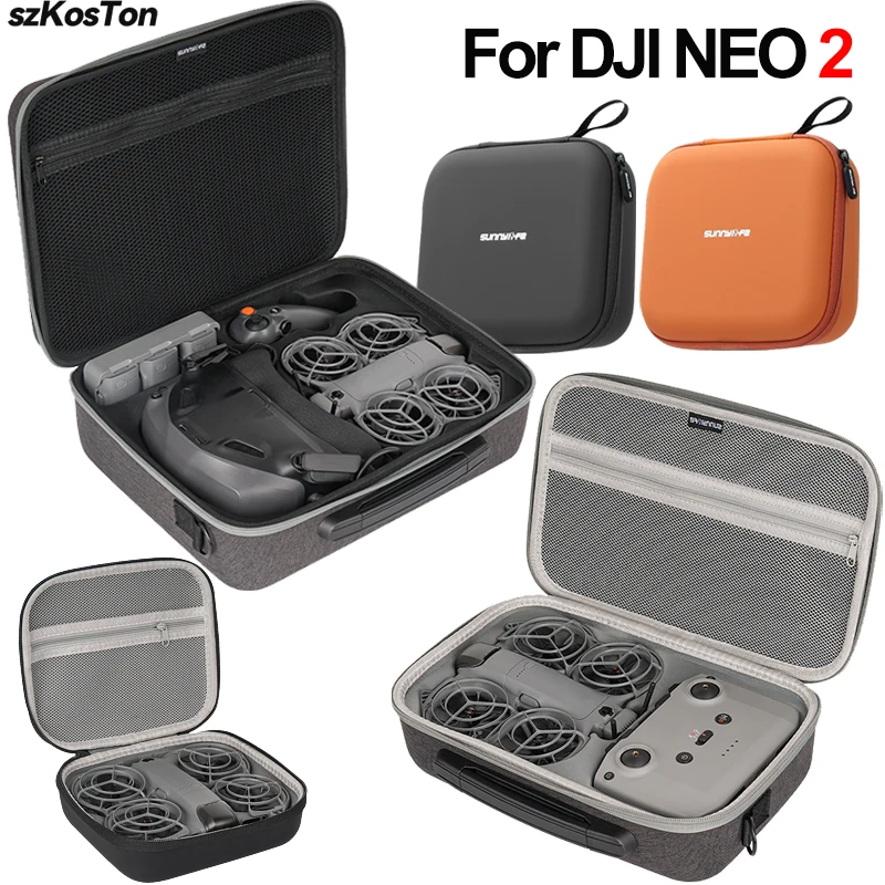 Sunnylife Storage Bag Carrying Case Shockproof Protective Box For DJI NEO 2 Flight Glasses N3/Motion 3 Drone Accessories