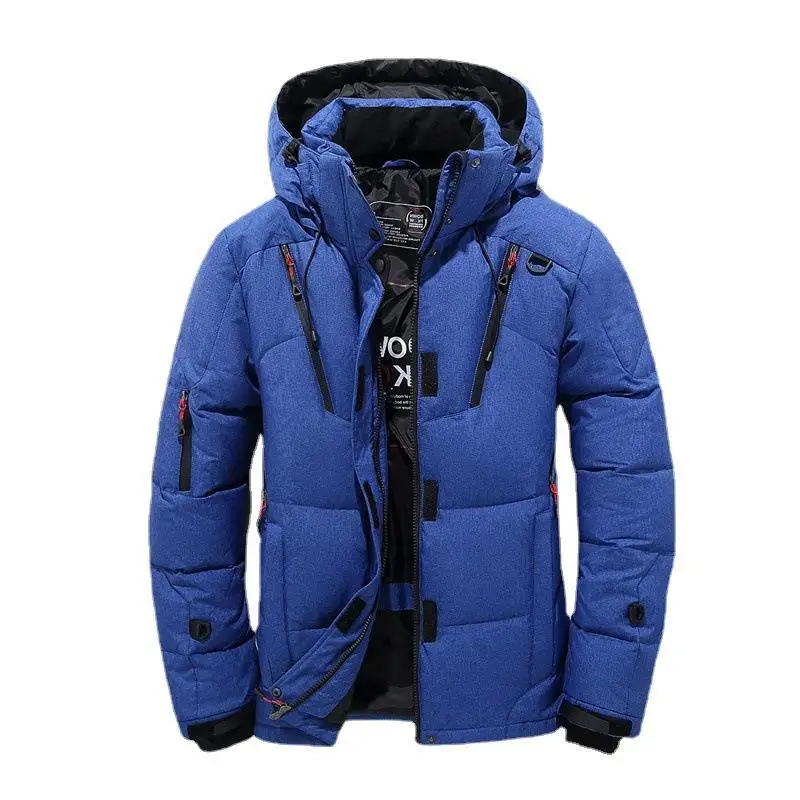 Veste chaude en duvet de canard blanc pour homme, manteau à capuche épaisse, manteau décontracté, Parka thermique d'hiver de haute qualité