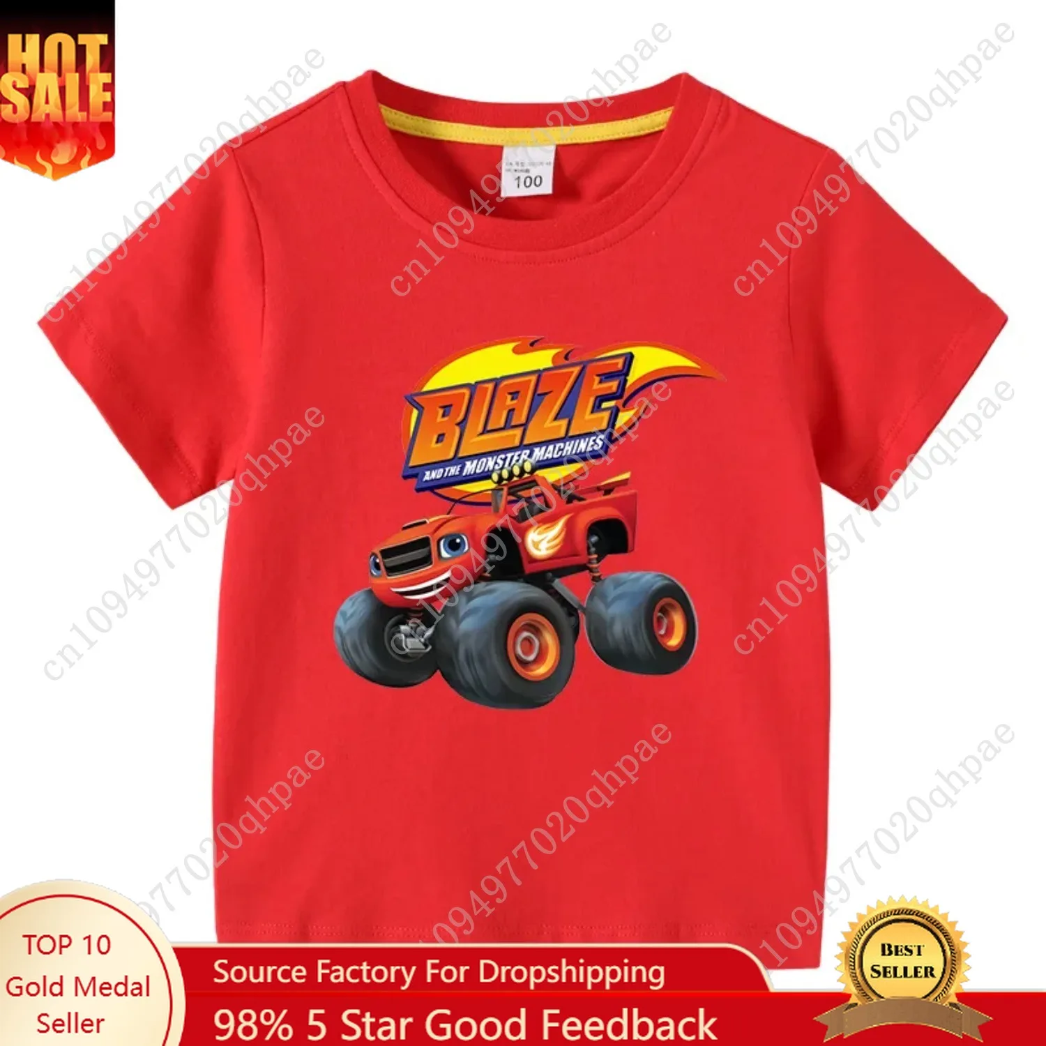 Blaze En De Monster Machines Cartoon Kids Grappige T-shirts Baby Jongens Koele Zomer T-shirt Kinderen Tops Meisjes Kleding 1-10Y