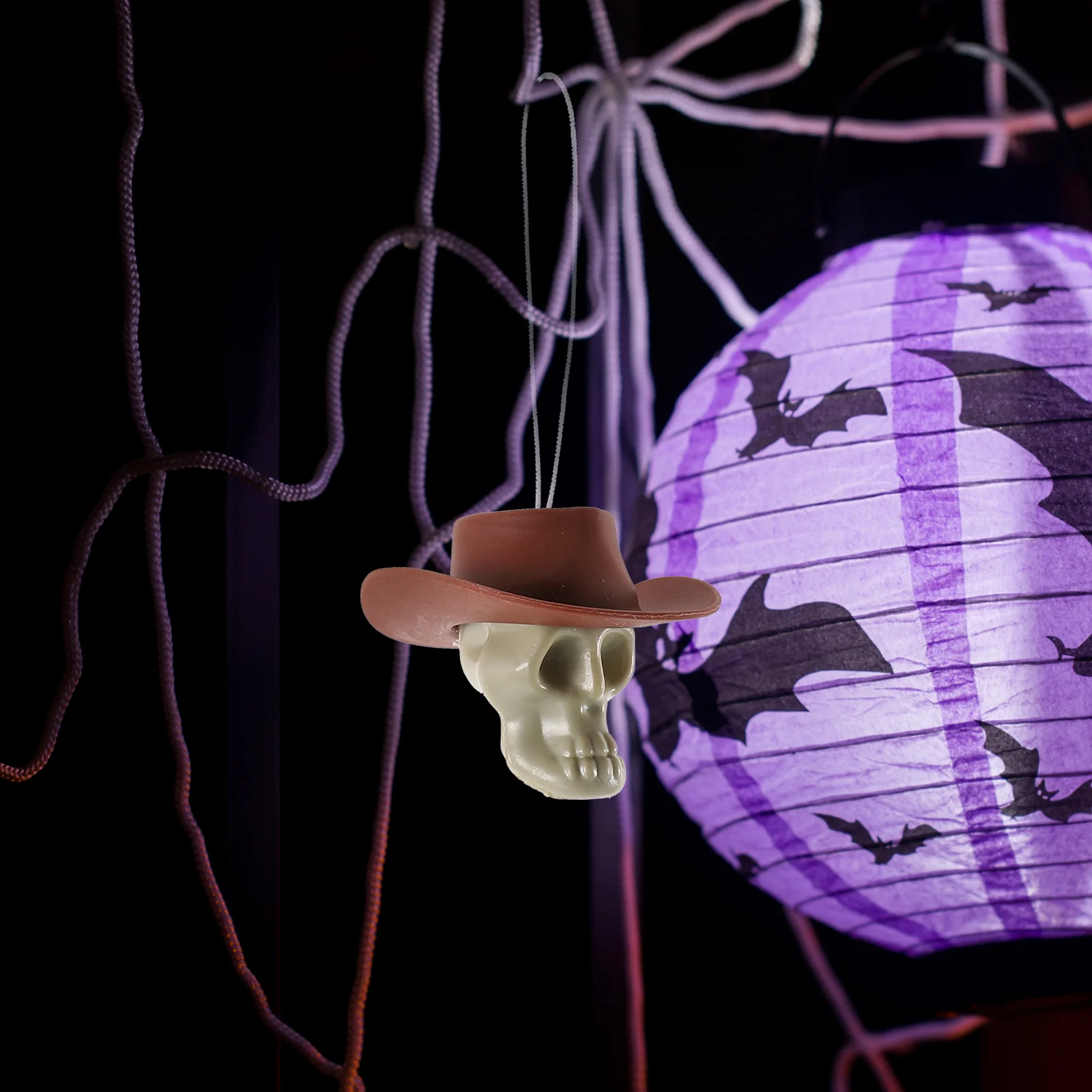 

12Pcs Small Skull Decor Halloween Charm Deform Break Resistance Unique Gift Collect Display Tabletop Skulls Charm