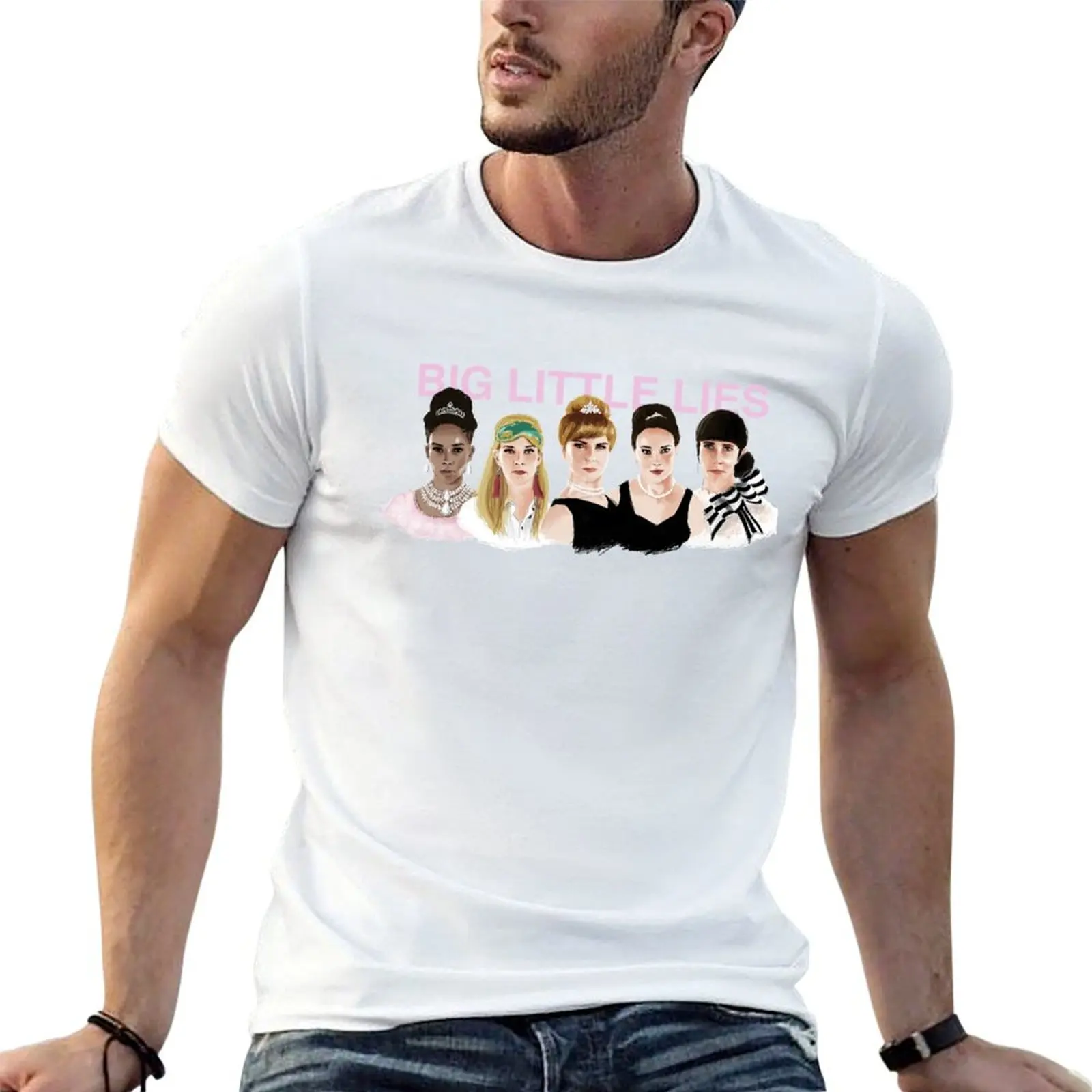 Camiseta t anime para homem (HBO) Big Little Lies camisas designer