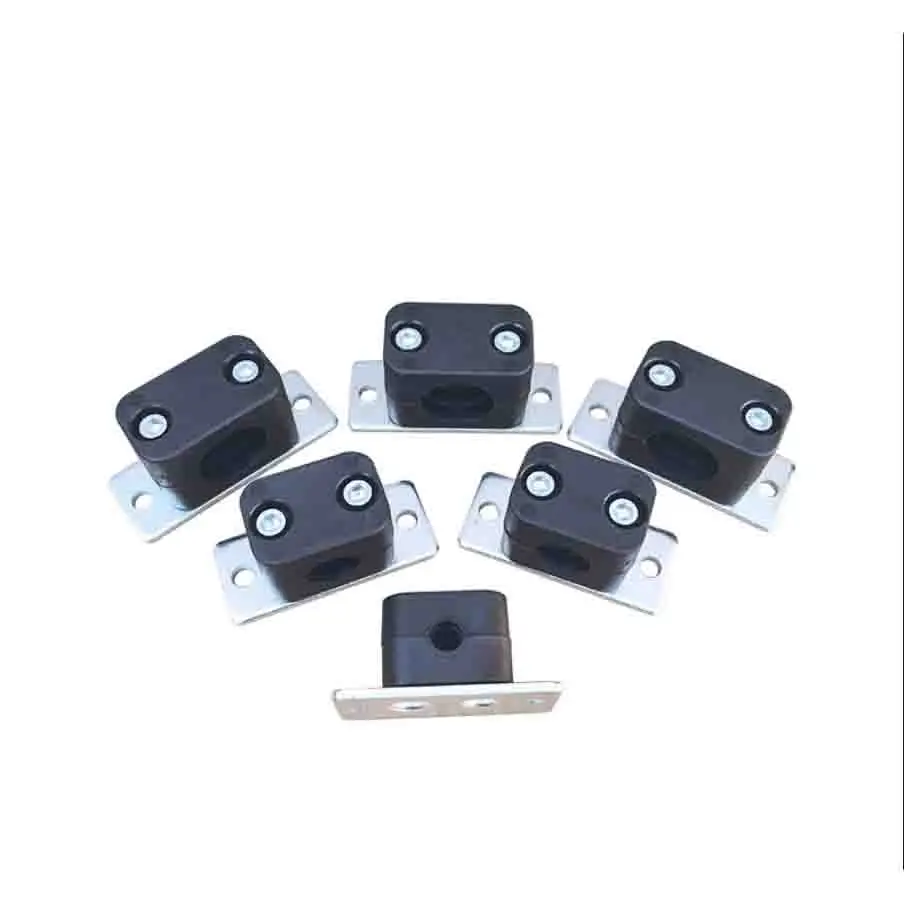 

1PC Black Pipe Bolted Plastic Clips Assortment Kit Tube Fastener Clamp for 6-50mm Diameter Pipes 14 Sizes Included