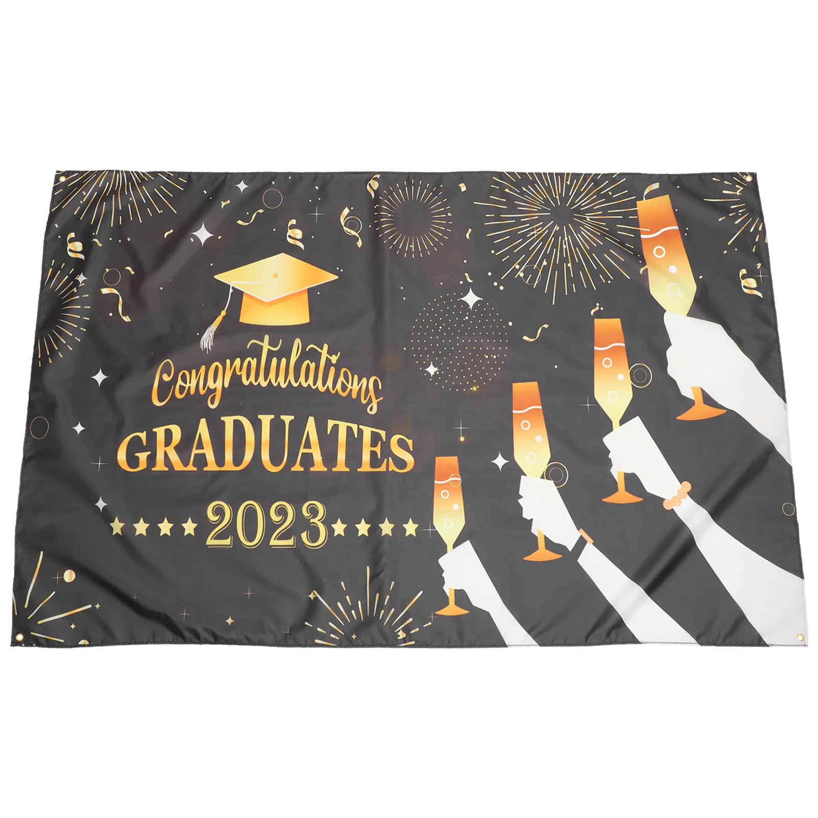 

Lightweight Polyester Cloth Party Supplies Theme Banner Photo Backdrop Graduation Congrats Yard Banner Party Hanging