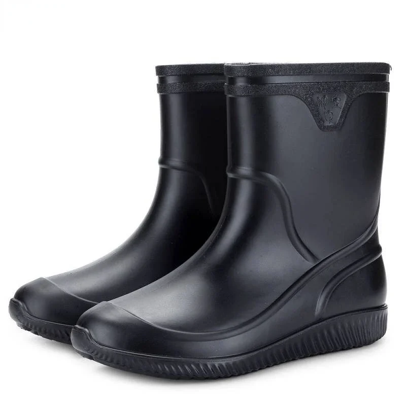 High Quality Men Rain Boots Mid-calf Waterproof Work Boot Spring Fall Fishing Boots Men Keep Warm Winter Rain Shoes Botas Hombre