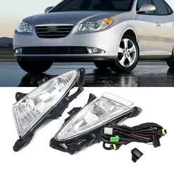 Headlight Light Lamp For Hyundai Elantra 2007 2008-2011 DRL Car Front Fog Light Driving Lamps Assembly w881 27W Bulbs 922022H000