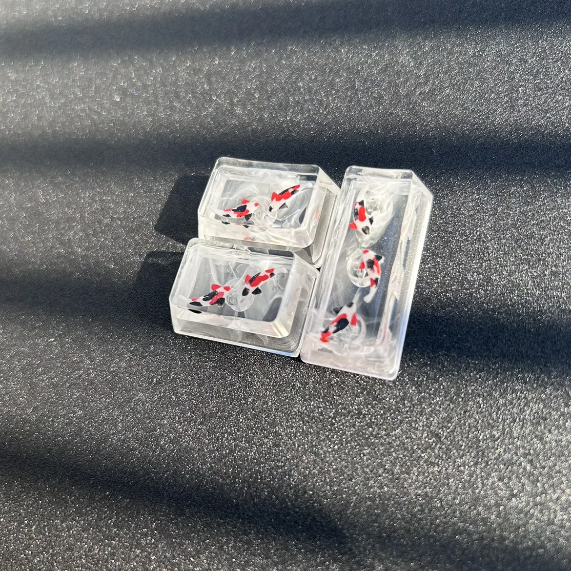 KOI Resin Keycaps 1.25U Ctrl ALT FN 1.5X TAB 2U Backspace 2.25u Enter 2.75U Right Shift 6U Spacebar Cherry Profile Customize Cap