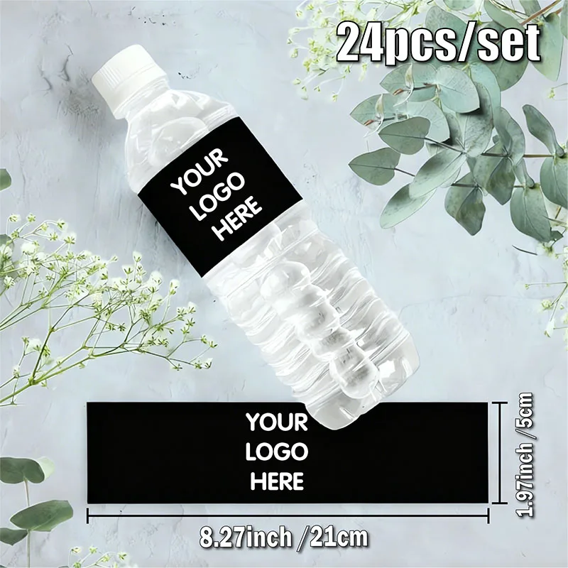 24 Stück personalisierte Etiketten für Wasserflaschen, Aufkleber, Dekoration, Gastgeschenke für Abschlussfeier, Geburtstagsfeier, Dekorationszubehör – Detail 4