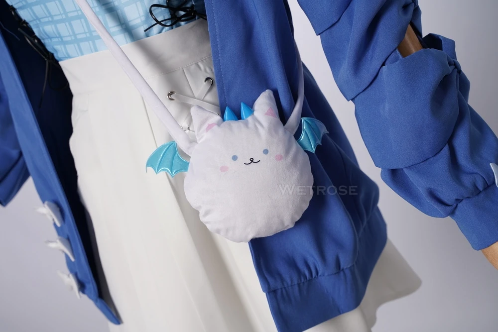 [Wetrose] В наличии Fuwa Fuwa Abyssgard Косплей Костюм Повседневное платье Hololive Holo Vtuber EN Новый наряд Повседневная одежда Пальто Плащ