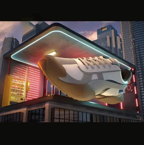 Picture 3: Naked eye holographic technology immersive advertising interactive 3D video wall screen outdoor 3D