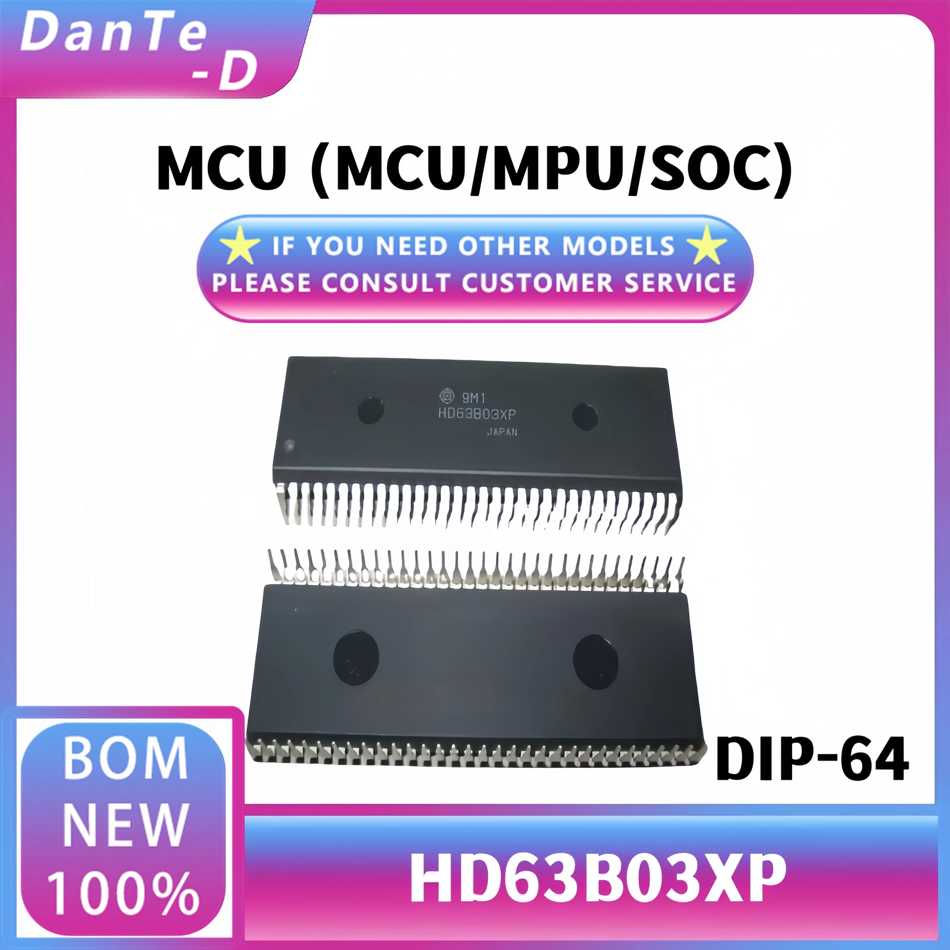 HD63B03XP package DIP-64 single chip MCU microcontroller IC original authentic