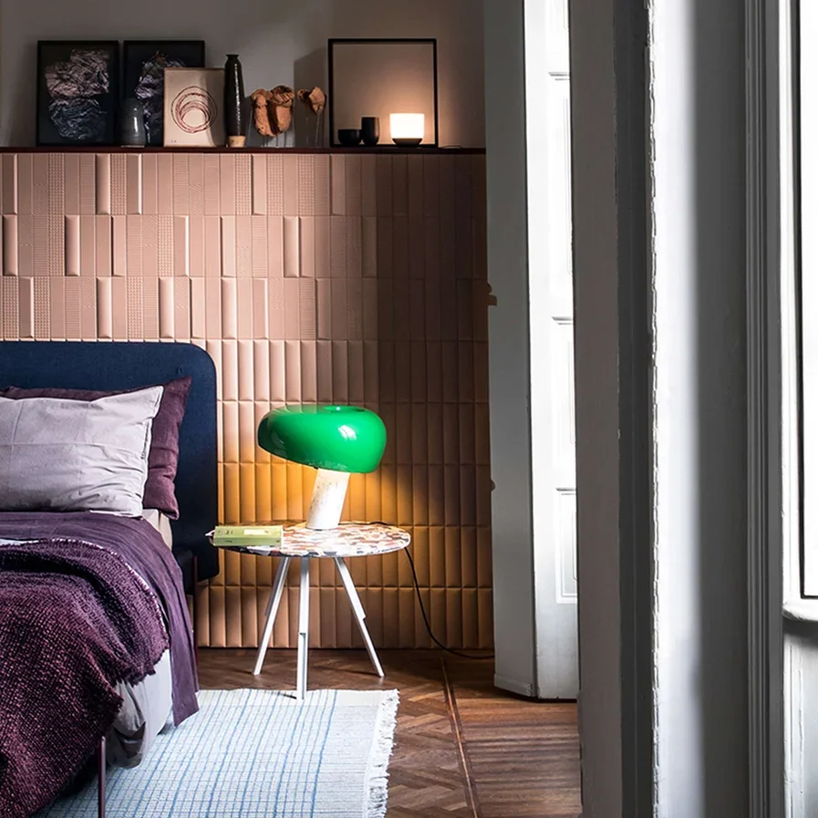 Candeeiro De Mesa De Suporte De Mármore Italiano, Luz De Mesa, semelhante ao Quarto E Sala De Estar