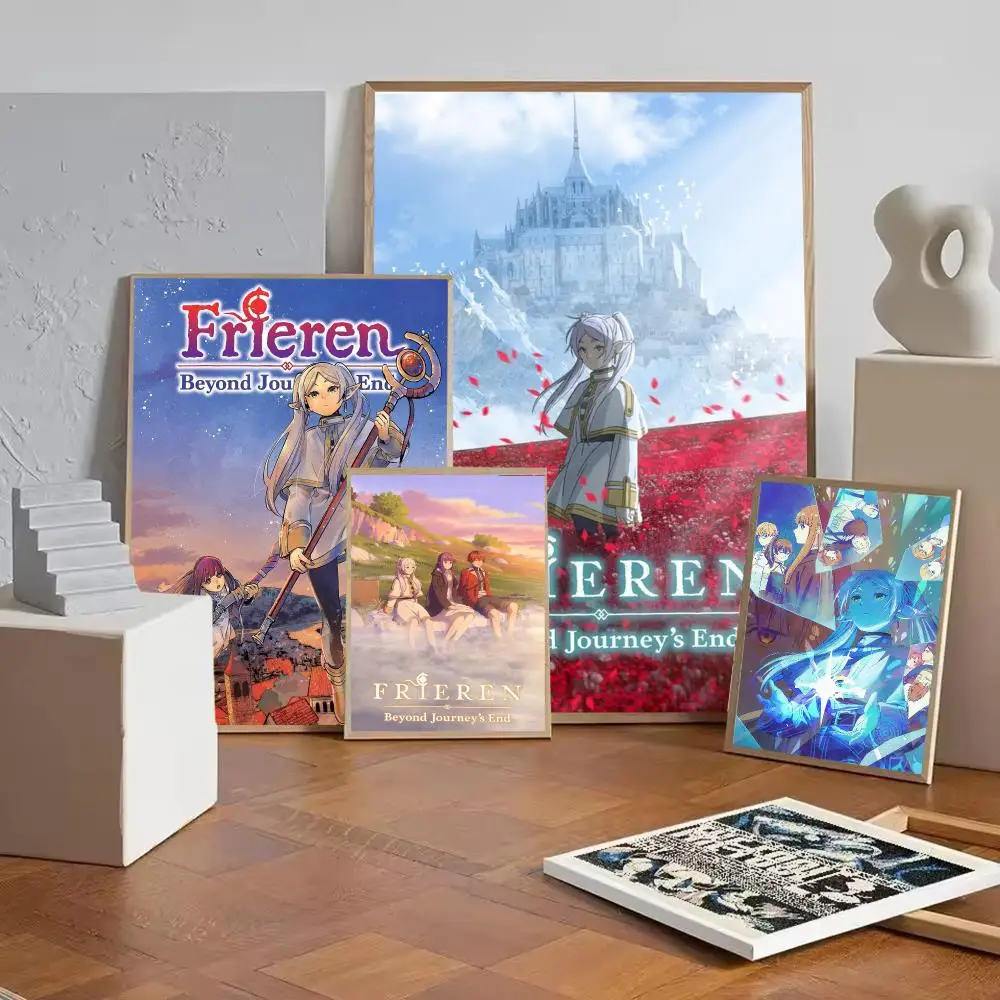 Anime F-Frieren Beyond Journeys End-MT Poster Wall Art Painting For Home Room Decoration Bedroom Wall Decor Waterproof Posters