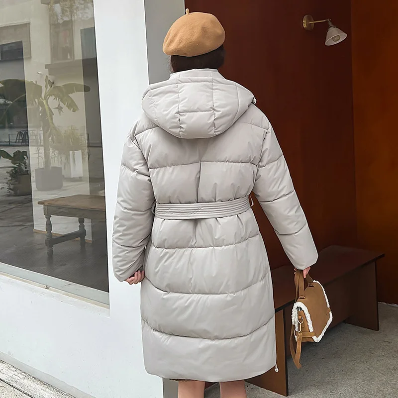Korean Fashion 2026 Winter New Solid Color Long Sleeve Hooded Cotton Jacket Women's Fashion Versatile Simple Warm Casual Jacket