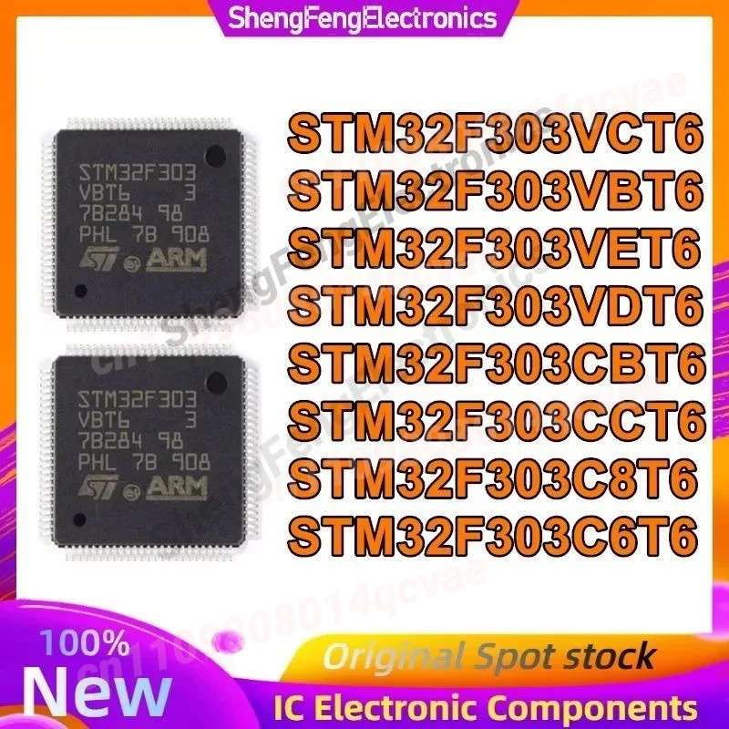 

5PCS STM32F303VCT6 STM32F303VBT6 STM32F303VET6 STM32F303VDT6 STM32F303CBT6 STM32F303CCT6 STM32F303C8T6 STM32F303C6T6 in stock