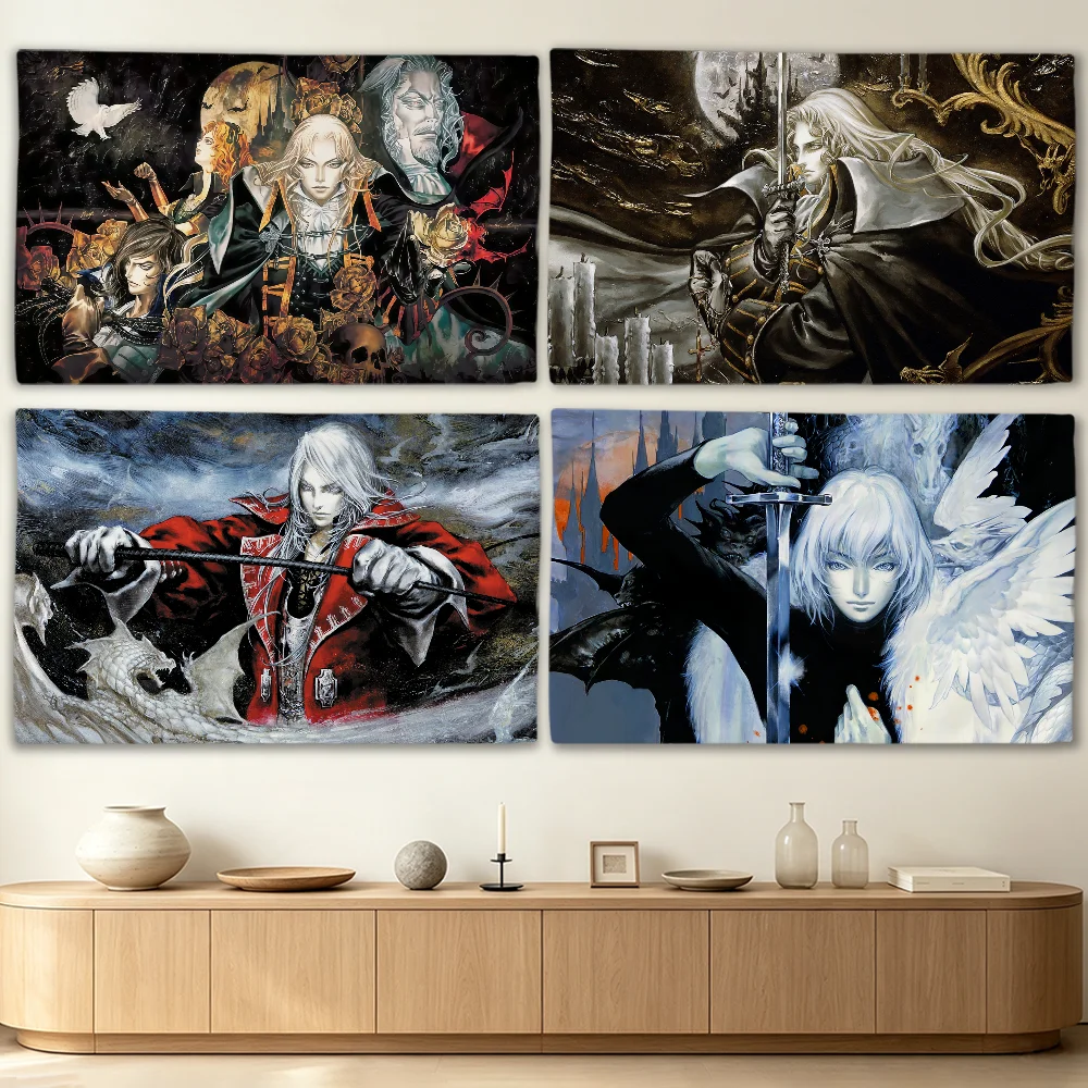 Game Castlevania Symphony of the Night flag Advertising Banner for Camping Decoration Outdoor & Garage Wall Hanging Decorations