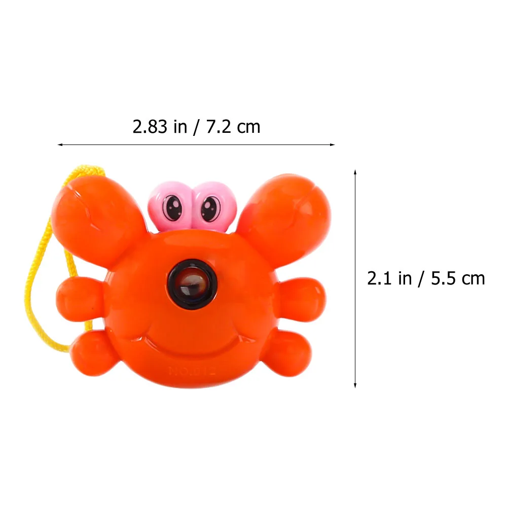 

6 Pcs Projection Camera Toy Children Kid Crab Shaped Toys Plastic Educational