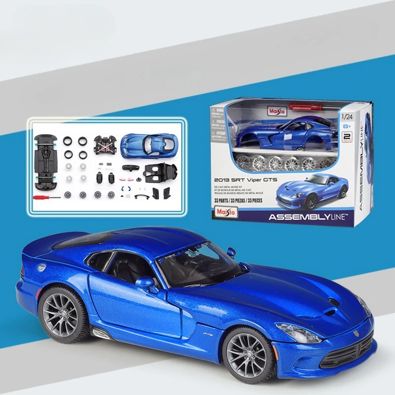 1-24-assembled-edition-2013-road-viper-srt-viper-gts-simulation-alloy-car-model-boxed
