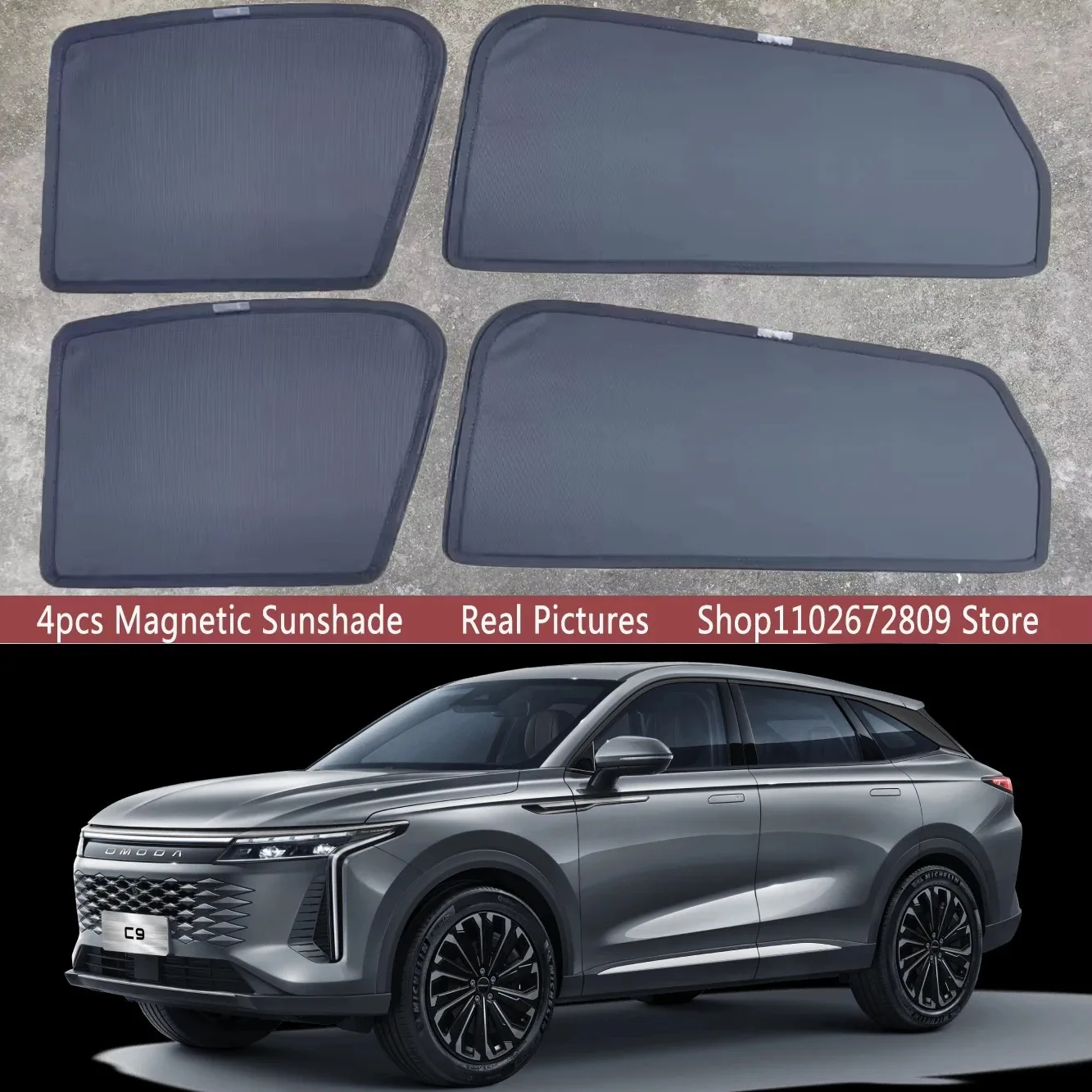 

Магнитные солнцезащитные шторки на лобовое стекло для Chery Jaecoo Omoda C9 2022-2026 2024 2023, автомобильные аксессуары