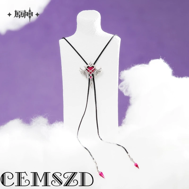 

[Genuine] miHoYo Game Genshin Impact Durin Cosplay Bow Tie Pendant Set Anime Cartoon Accessories Props Halloween Gift