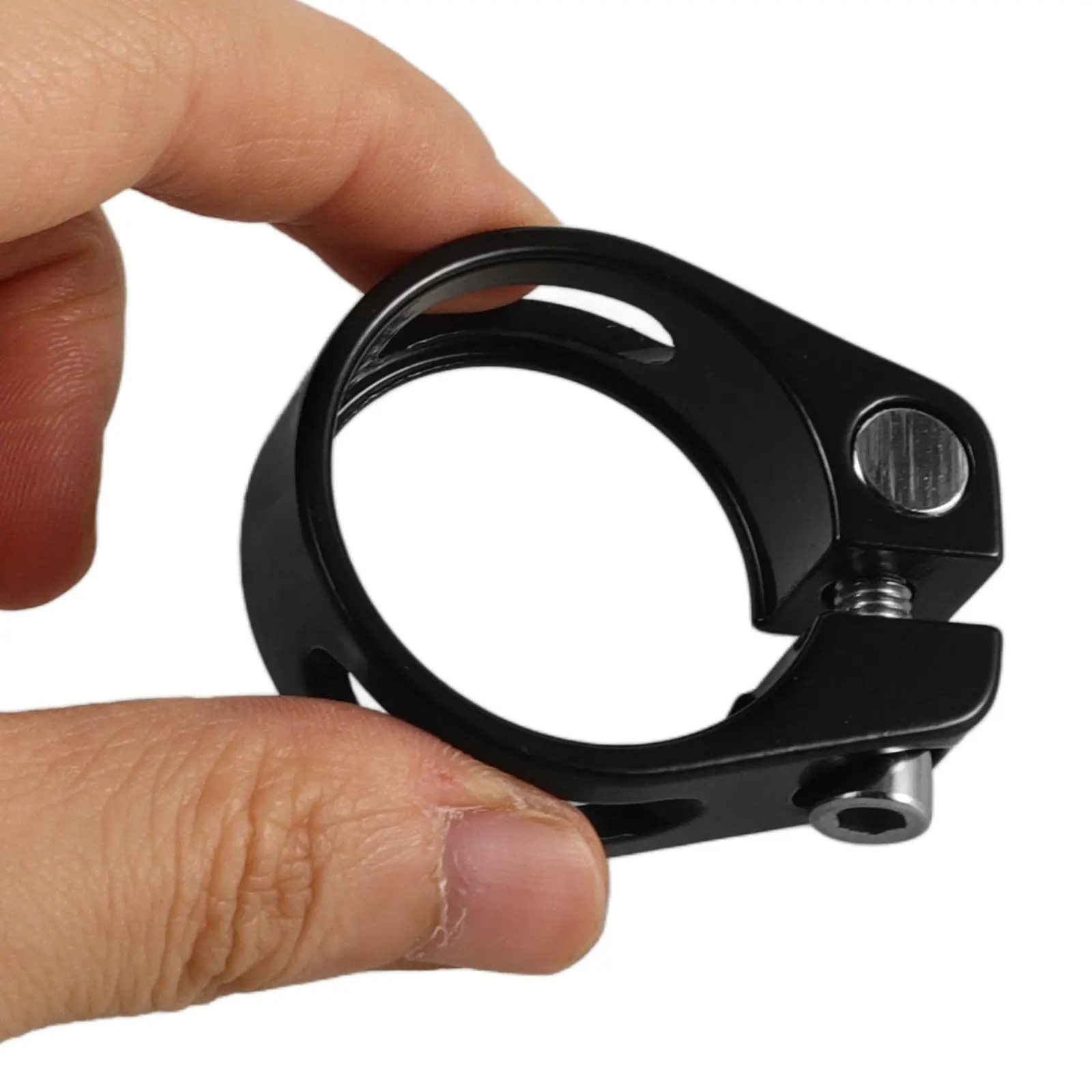 

Seatpost Clamp Aluminum Alloy Folding Bike Seatpost Collar Bolt Type Clamp for Road Folding Bike Seat Tube Clip