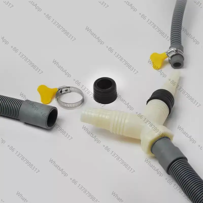 New Drum wave wheel washing machine dryer double inlet and one outlet long drain pipe 0.3m/0.5m/0.7m/1m